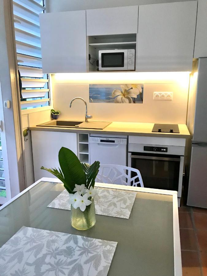 סן-פרנסואה Coeur Tiare Studio Lounge Piscine Plage Cocotiers מראה חיצוני תמונה